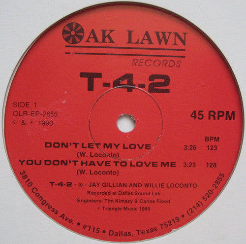 T-4-2* : Don't Let My Love (12")