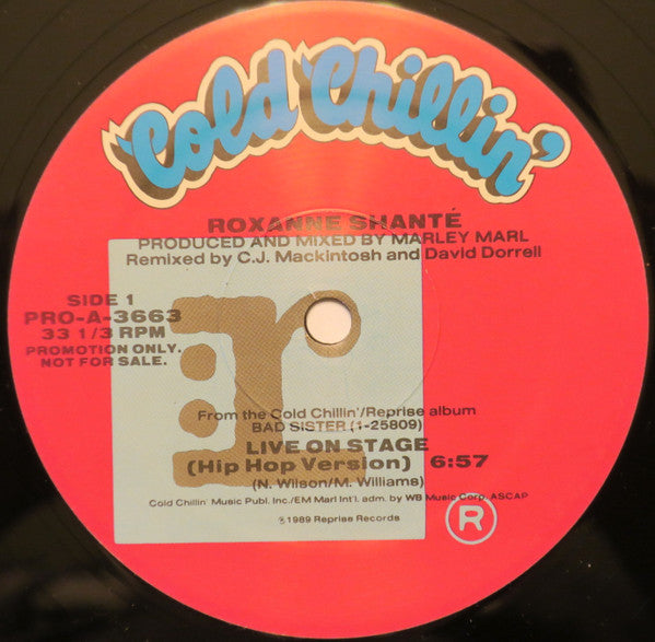 Roxanne Shanté : Live On Stage (12", Promo)