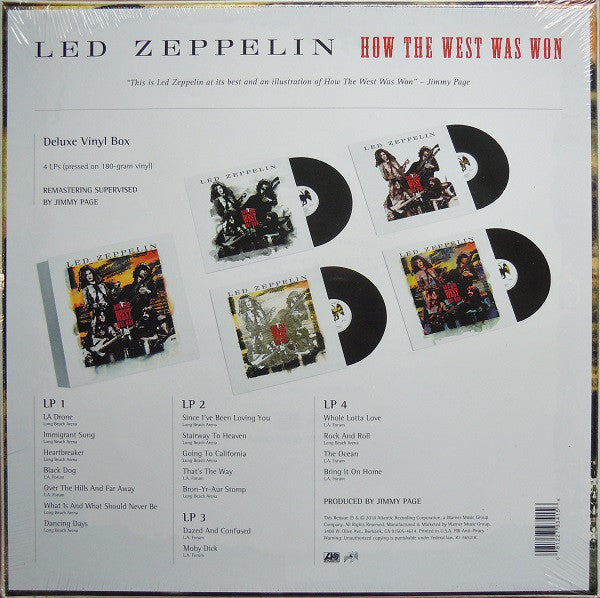 Led Zeppelin : How The West Was Won (4xLP, Album, RE, RM, 180 + Box)