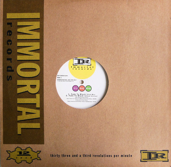 His Boy Elroy (2) : Fade To Black (12", Promo, Yel)