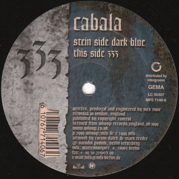 Cabala : Dark Blue (12")