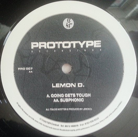 Lemon D : Going Gets Tough / Subphonic (12")
