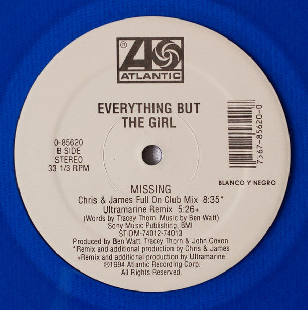 Everything But The Girl : Missing (The Bootleg Mixes!) (12", Blu)