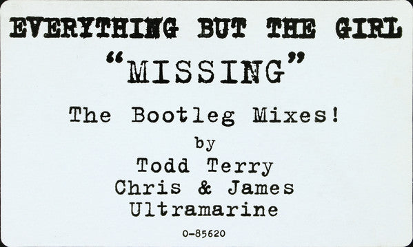 Everything But The Girl : Missing (The Bootleg Mixes!) (12", Blu)