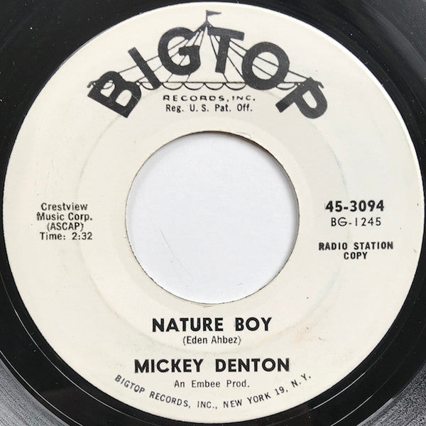 Mickey Denton : Nature Boy (7", Promo)