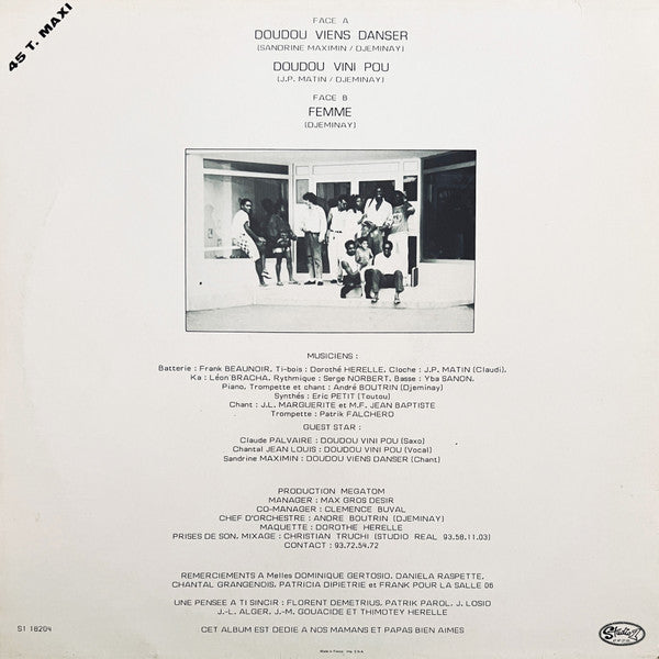 Megatom 1988 : Doudou Viens Danser (12", Maxi)