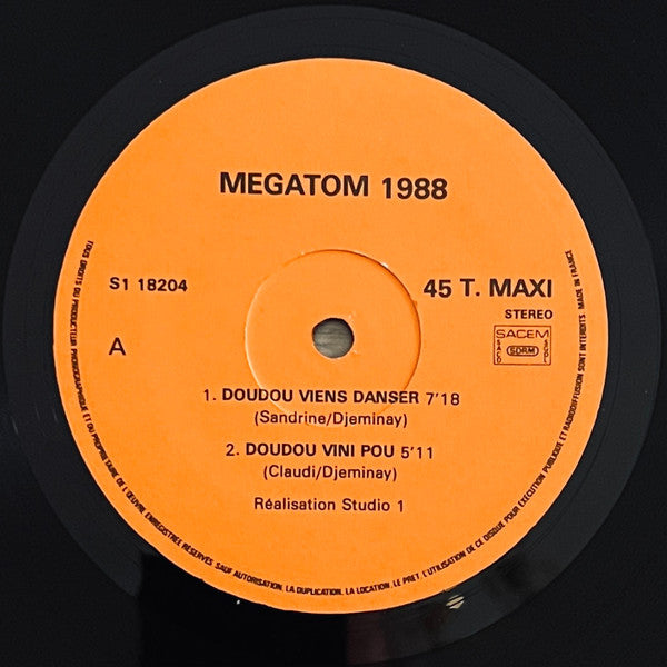 Megatom 1988 : Doudou Viens Danser (12", Maxi)