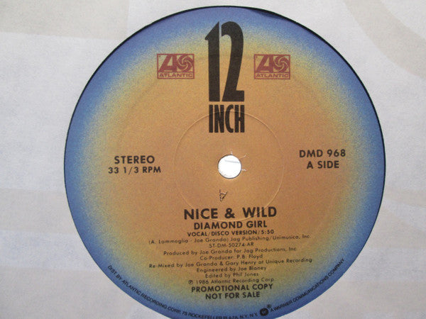Nice & Wild : Diamond Girl (12", Promo)
