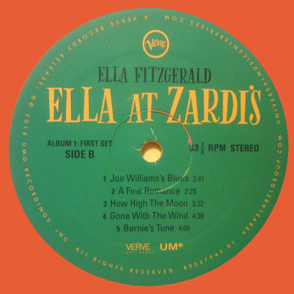 Ella Fitzgerald : Ella At Zardi's (LP, Pin + LP, Blu + Album, RSD, Ltd, RE)
