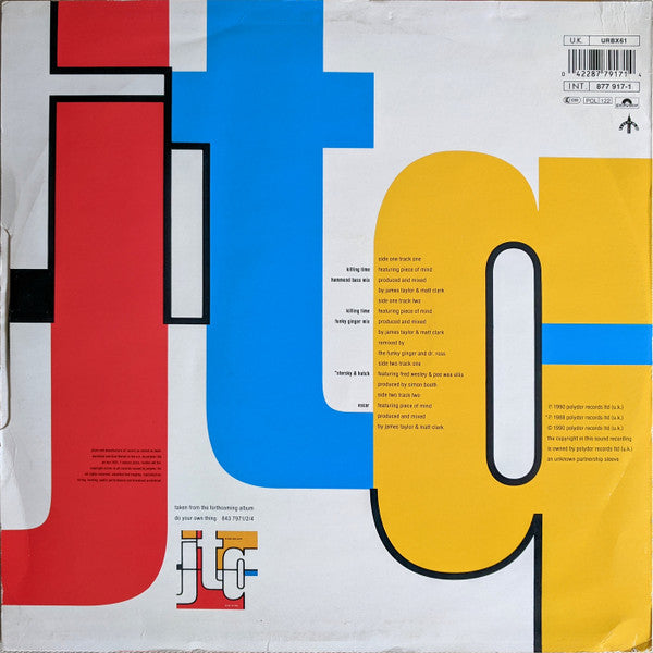 The James Taylor Quartet : Killing Time (12", Single)