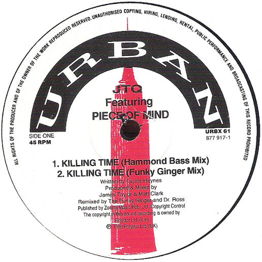 The James Taylor Quartet : Killing Time (12", Single)