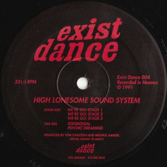 High Lonesome Sound System : We're Go (12")
