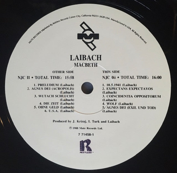 Laibach : Macbeth (LP, Album)
