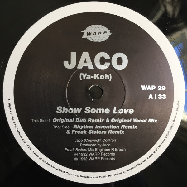 Jaco : Show Some Love (12")