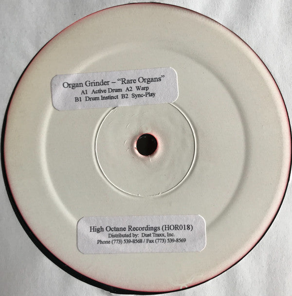 Organ Grinder* : Rare Organs (12", Promo, W/Lbl)