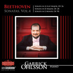 the album cover for GARRICK OHLSSON - Sonatas 4