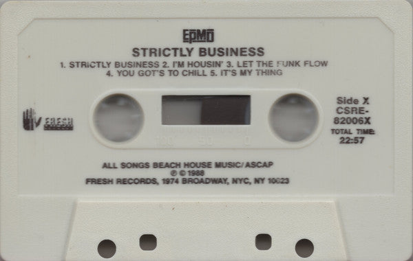 EPMD : Strictly Business (Cass, Album, Whi)