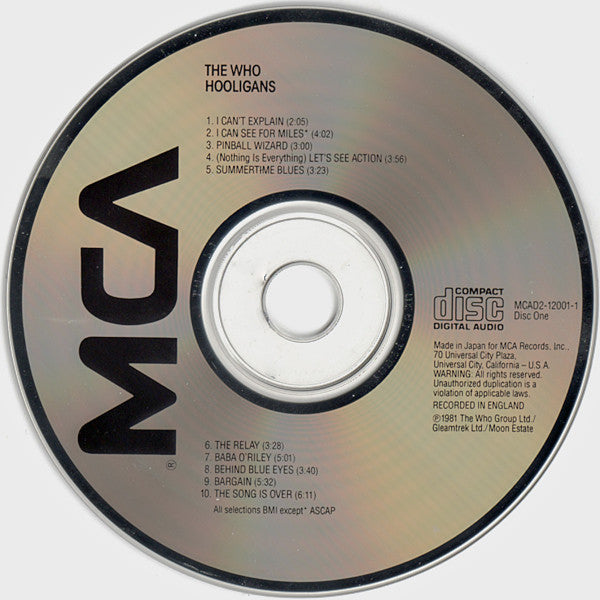 The Who : Hooligans (2xCD, Comp, RE)