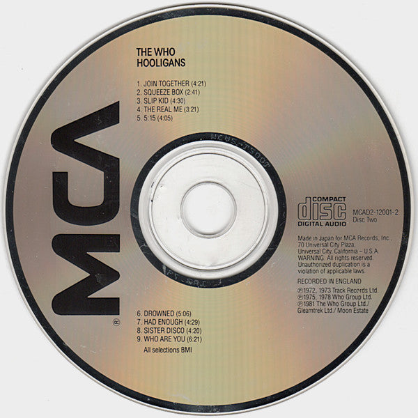 The Who : Hooligans (2xCD, Comp, RE)