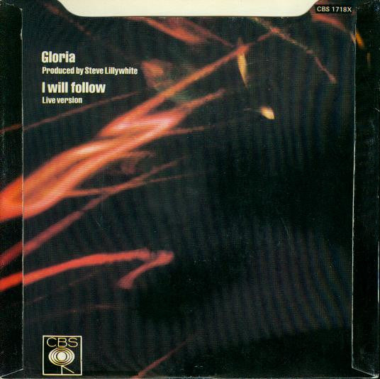 U2 : Gloria (7", Single, RE, Red)
