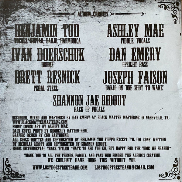 Lost Dog Street Band : Rage & Tragedy (LP, Album, Etch)