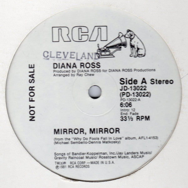 Diana Ross : Mirror, Mirror (12", Promo)