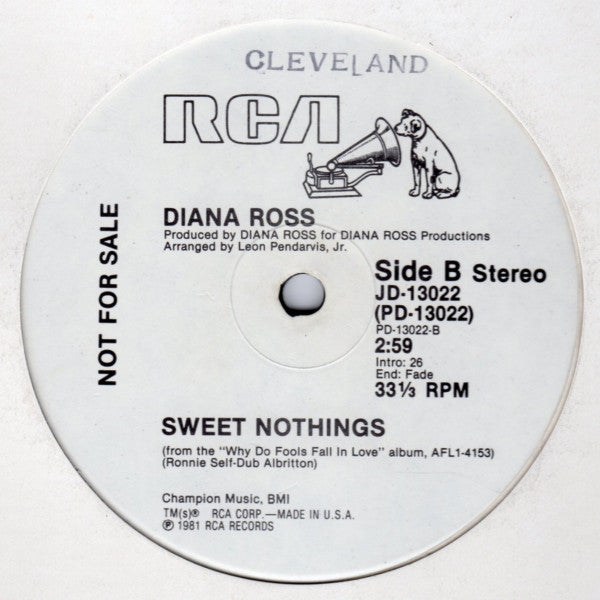 Diana Ross : Mirror, Mirror (12", Promo)