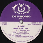 Rage : Why Don't You (2x12", Promo)