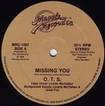 O.T.S. : Missing You (12", Single)