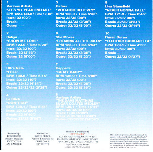 Various : Hot Tracks 16-6 (CD, Comp, Promo)