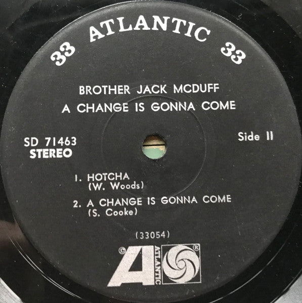 Brother Jack McDuff : A Change Is Gonna Come (7", Jukebox)