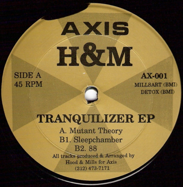 H&M : Tranquilizer EP (12", EP, Gol)
