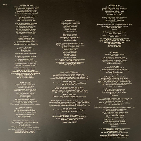 Crosby, Stills & Nash : CSN (LP, Album, RE, RM, 180)