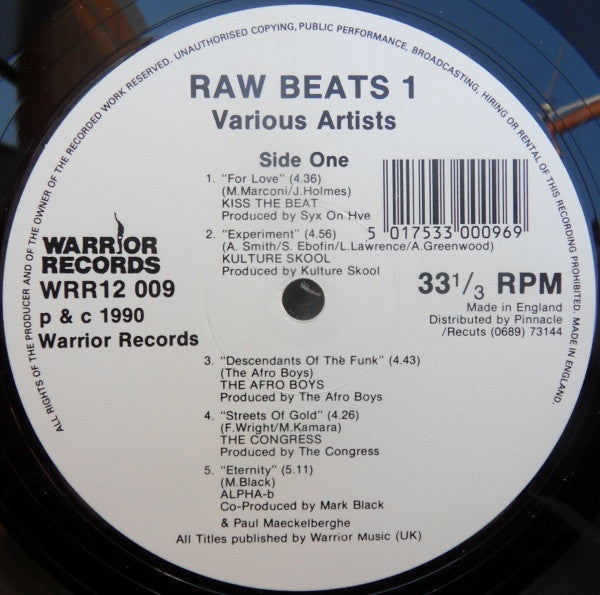 Various : Raw Beats 1 (LP)