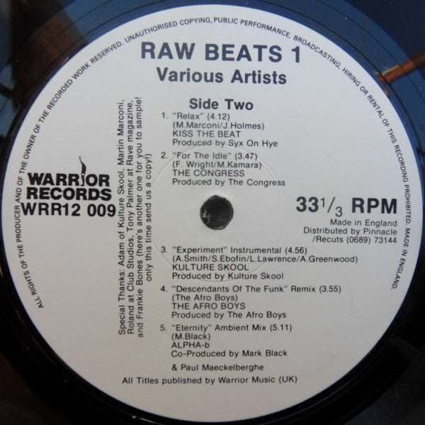Various : Raw Beats 1 (LP)