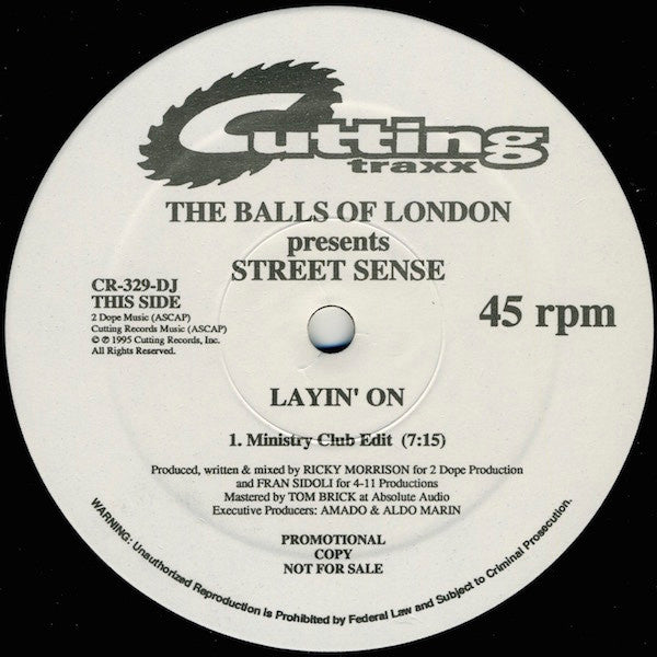 The Balls Of London : Street Sense (12", Promo)