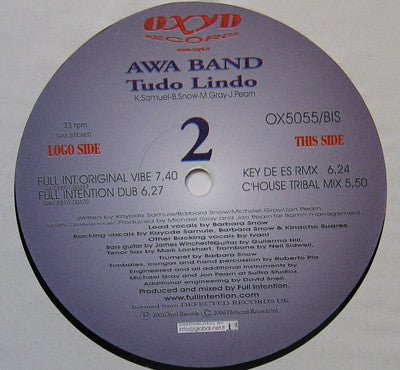 Awa Band : Tudo Lindo (12")