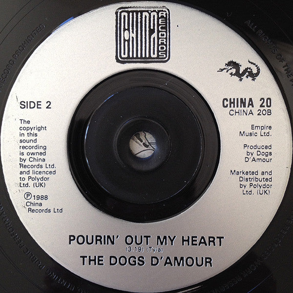 The Dogs D'Amour : Trail Of Tears (7", Single, Ltd)