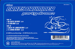 The Crazy Drummer : Party Drumz (12")