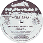 Afro-Rican : This Is How It Should Be Done (12", Promo)