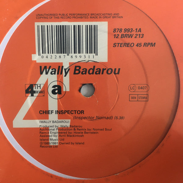 Wally Badarou : Chief Inspector (12")