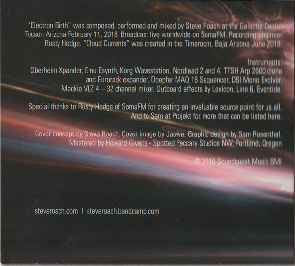 Steve Roach : Electron Birth (CD, Album)