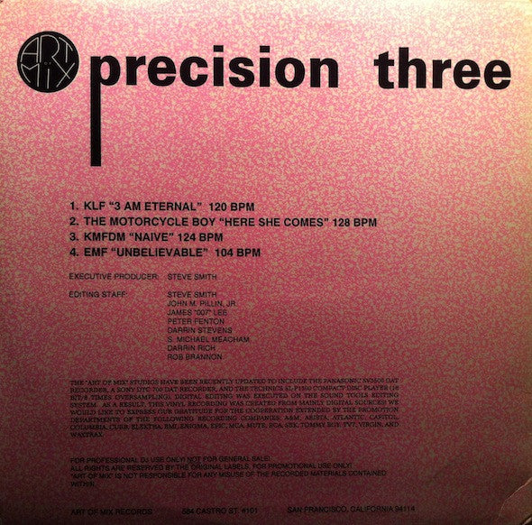 Various : Precision Three (12", Promo)