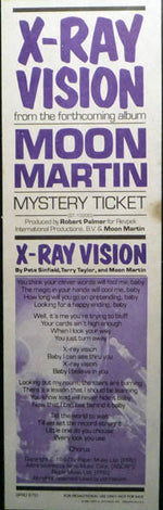 Moon Martin : X-Ray Vision (12", Promo)