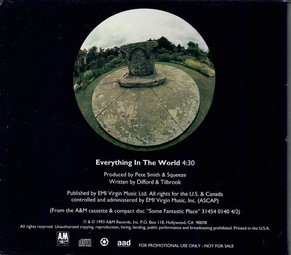 Squeeze (2) : Everything In The World (CD, Single, Promo, Dig)