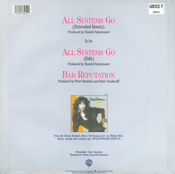 Donna Summer : All Systems Go (12", Single)