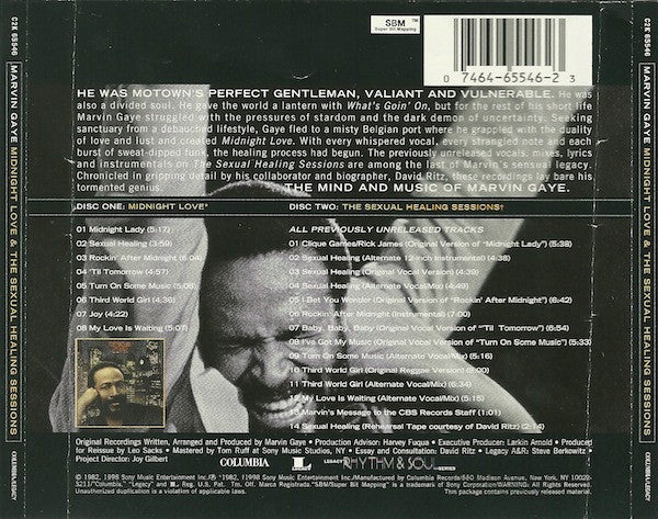 Marvin Gaye : Midnight Love & The Sexual Healing Sessions (CD, Album, RM, Sli + CD, Comp, RM)
