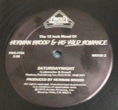 Herman Brood & His Wild Romance : Saturdaynight (12", Single, Promo)
