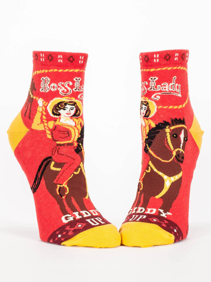 Blue Q - Women's Ankle Socks- Boss Lady