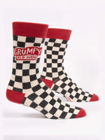 Blue Q - Men's Crew Socks- Grumpy Old Man